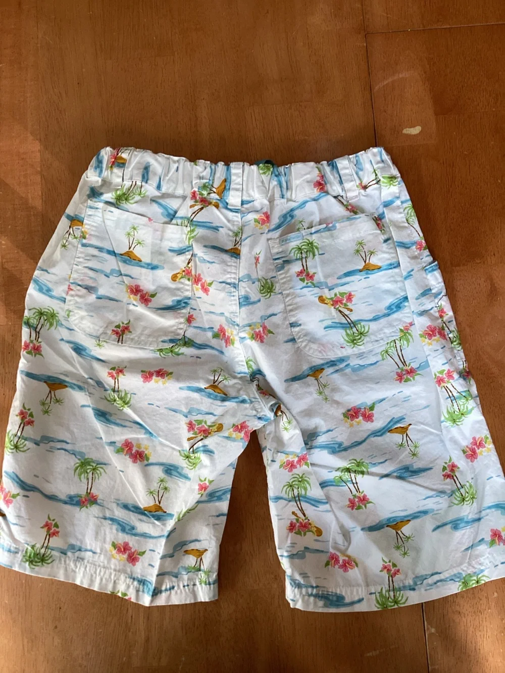 Vintage American Girl - Girl Size Island Vacation Shorts Tropical Floral size 12